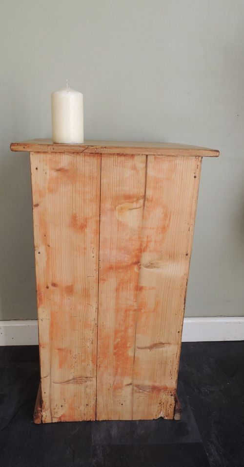 Antique Solid Pine Pot Cupboard Cabinet Bedside Table — image 12