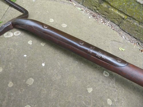 Vintage Garden T Handle 2 Prong Clay Fork . YARDLEY ELEPHANT  "wontbuckle" brand — image 4