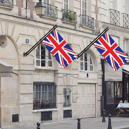 Union Jack Flag with 6FT Pole & Wall Mount Bracket, 5x3ft Large British Flag — image 7
