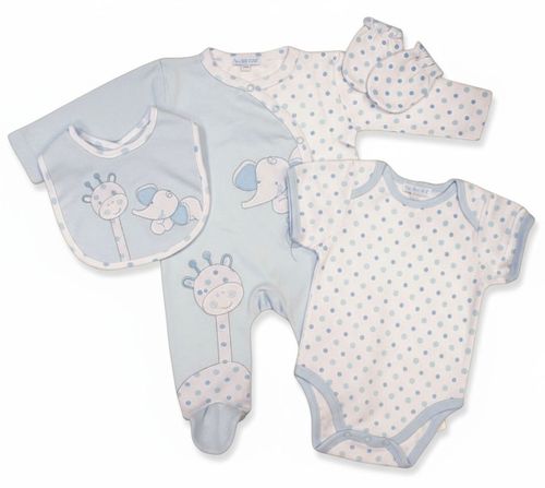 Premature Baby Girl 4 Pce Set Sleepsuit Bodysuit Bib Mitts Tiny Prem Pink — image 7