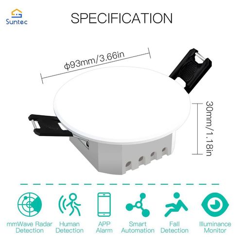 Tuya Smart WIFI Human Presence Detector Radar Detection Sensor — image 3
