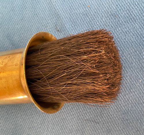 Brass Cat Out Of Chimney Design Hearth Brush Vintage 11” inches high — image 4