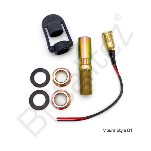 DIN MOUNT FOR FLASHING, ROTATING BEACON LIGHT, MOUNTING POLE, TRACTOR, AMBER — image 4