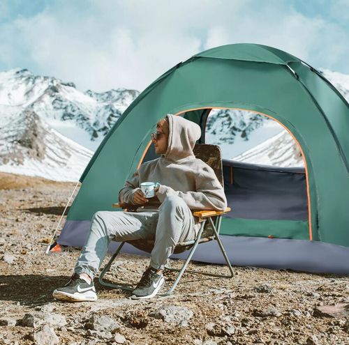 4 Person Easy Pop Up Tent Waterproof Automatic Setup 2 Doors-Instant Family Tent — image 9