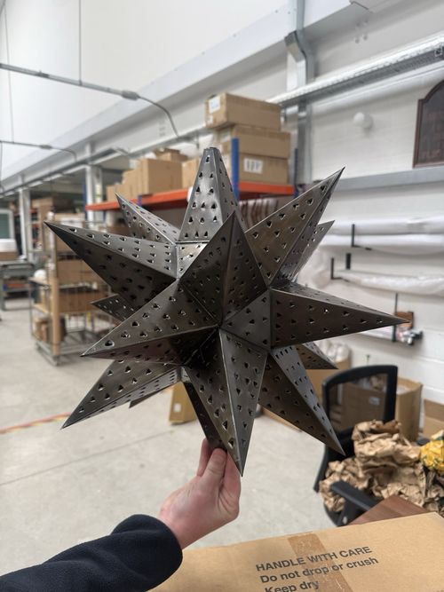 Rustic Moroccan Star Lantern — image 6