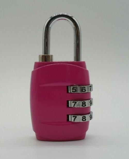 3-Dial Combination Padlock Case Luggage Travel Suitcase Resettable Lock  Random — image 8