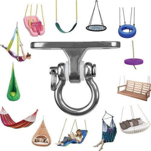 Set of 2 Stainless Steel Heavy Duty Swing Hangers for Hanging Chair — image 2