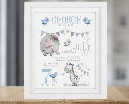 New Baby Boy Gift, Personalised Baby Gift For Boy, New Baby Gift, Christening — image 3