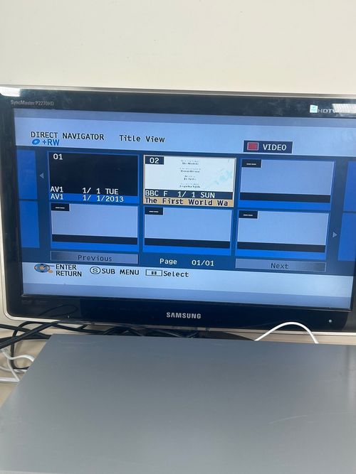 Panasonic DMR-EX95V 250GB HDD VHS DVD Recorder Combi HDMI Freeview — image 6