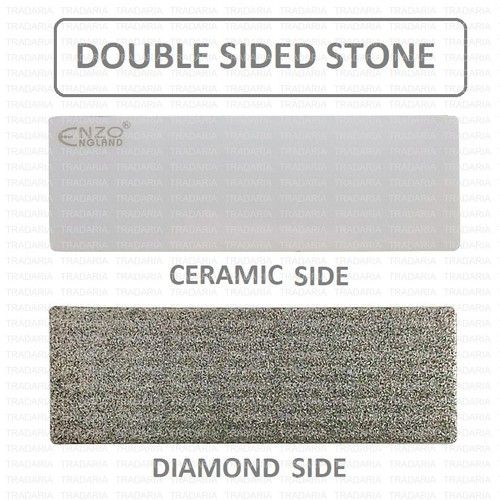 POCKET SIZE CERAMIC DIAMOND STONE SHARPENER SHARPENING HONING GRINDING FINE EDGE