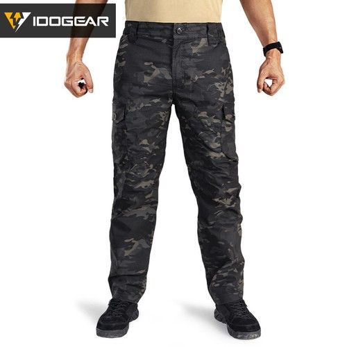 IDOGEAR EDW Airsoft Tactical Pants Black Military Pants Urban Trousers Cargo MC
