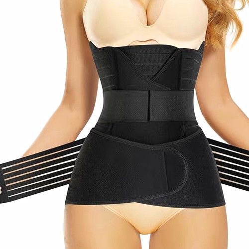 Black 3-in-1 Postpartum Maternity Support Belt Wrap for Postpartum Support