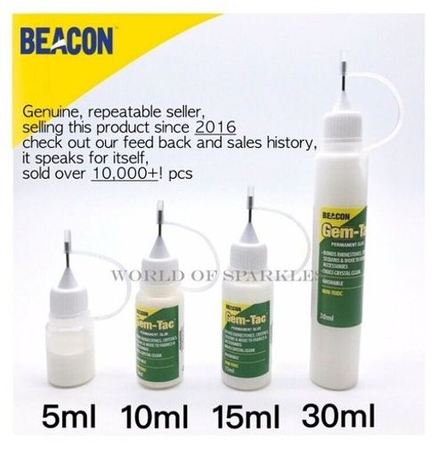 Beacon's Gem-Tac Glue Precision Tip Applying Crystal Rhinestone Diamante Diamond