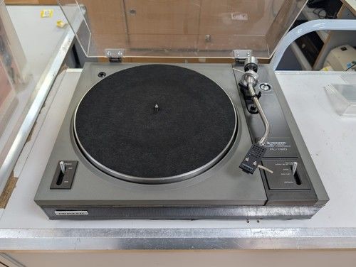 Vintage Pioneer PL-112D Belt Drive Stereo Turntable - With Dust Cover & Head-she