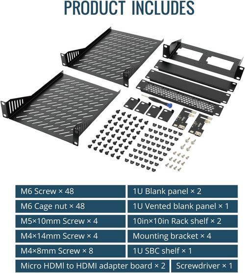 10 Inch 12U 260Mm Depth Desktop Network Rack – Mini Server Rack with Side Transp — image 4