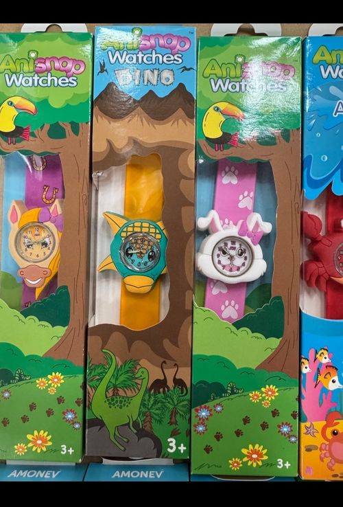 50x Kids Snap Watches Animal Designs Party Bag Fillers Toys Job Lot Wholesale — image 3