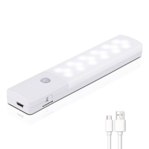 harmiey Motion Sensor Light, 18 LED Automatic Night Light 1 Pack, White