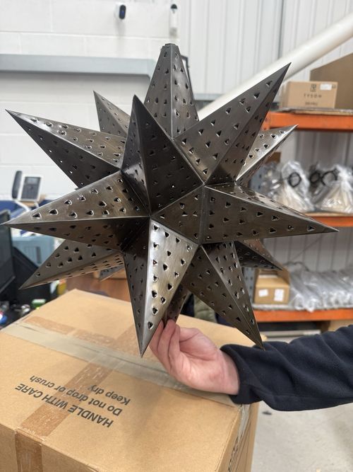 Rustic Moroccan Star Lantern — image 7