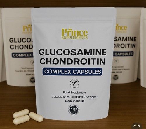 Glucosamine and chondroitin sulphate MSM vitamin C 1600mg capsules Vegan