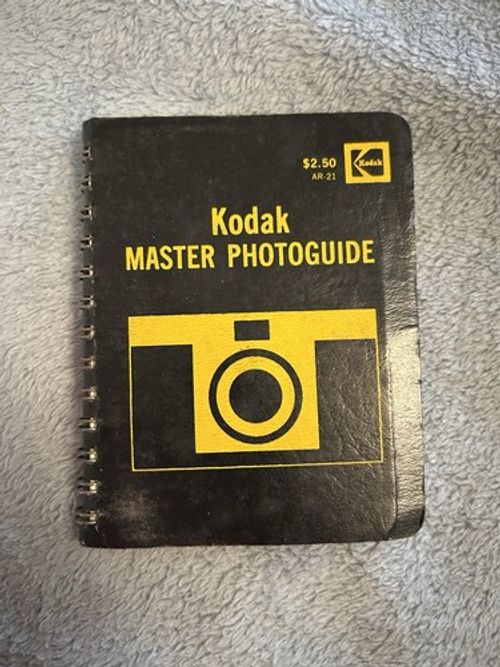 Kodak Master Photoguide Vintage 1973 Spiral Camera Exposure Book Manual AR-21