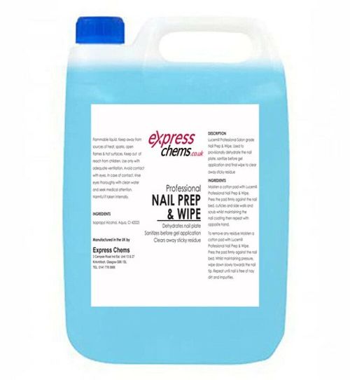 5 Litre (5L) Professional Nail Prep & Wipe Gel Nail UV/LED Cleanser