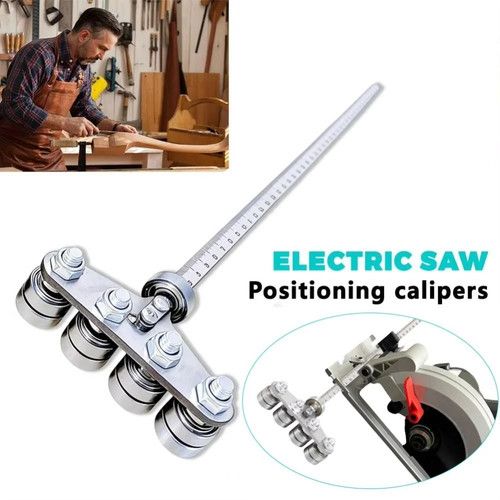 Stainless Steel Circular Saw Guide Rail w/ Rollers Precision Cutting Track UK