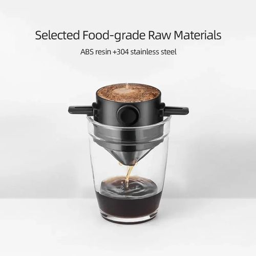 Mesh Coffee Filter Stainless Steel Paperless Pour Over Cone Dripper Reusable — image 2