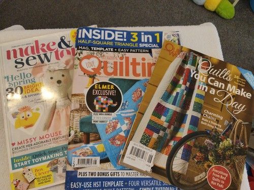 Quilting 3 Books/3 Magazines (New Books)