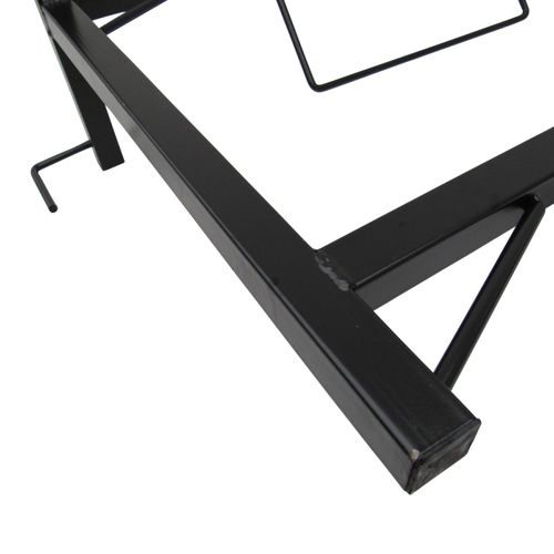 Hanging Double Saddle Rack (Hook Over  Two Tier Stand Horse Portable Black) — image 5