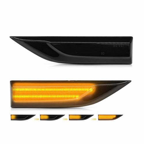 Sequential LED Side Repeaters Smoked Black Indicators For VW T6 Transporter UK — image 14
