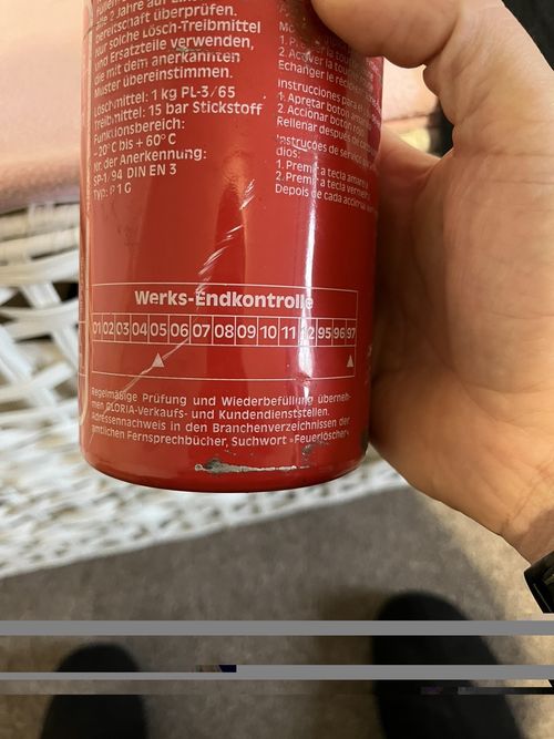 Vintage Genuine BMW Fire Extinguisher 1kg - Original E46 E39 E36 E28 E30 — image 5