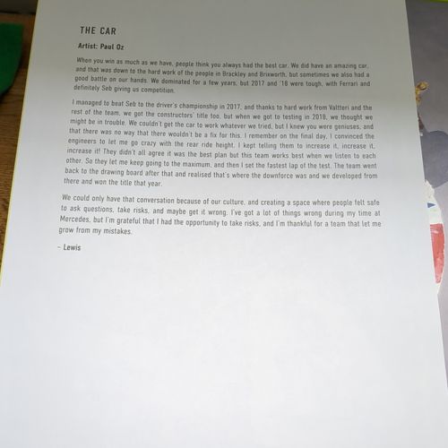 Lewis Hamilton Mercedes Boxed Print Set — image 7