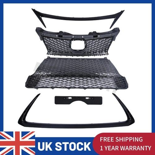 For 2014-2020 Lexus CT200H F Sport Front Upper Lower Grille W/ Trim Molding