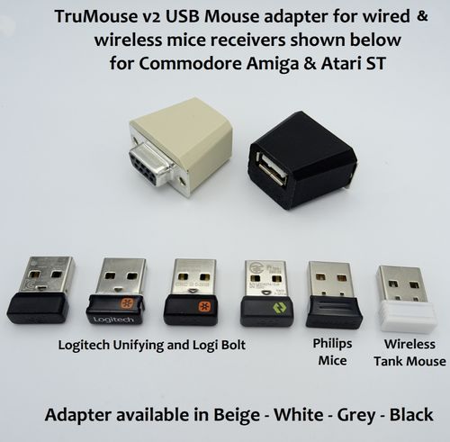 Atari/Amiga USB Mouse Adapter - True USB HID Adapter with case colour choice — image 1