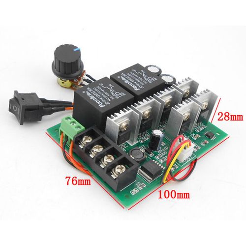 DC 10-50V 12V 24V 36V 40A PWM DC Motor Speed Controller CW CCW Reversible Switch — image 9