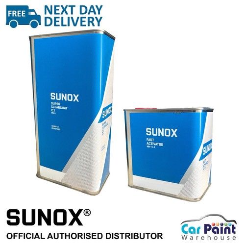 Sunox Super Clear 2k Premium Clearcoat & Fast Activator 7.5L KIT Car Lacquer