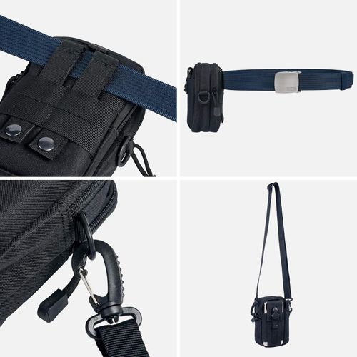 Tactical Waist Bag with Molle Pouch, EDC Utility Belt Bag for Hiking Camping — image 4