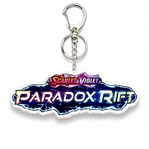 Pokemon TCG Scarlet & Violet Destined Rivals Holographic Binder Tag Keychain