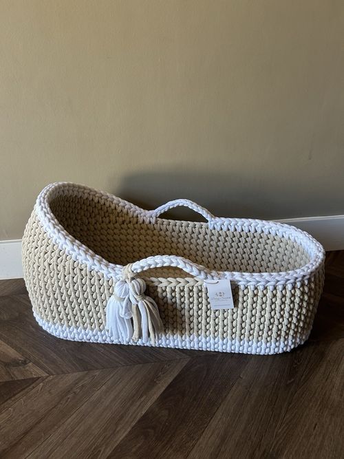 Crochet Moses Basket WITH MATTRESS - Made To Order — image 15