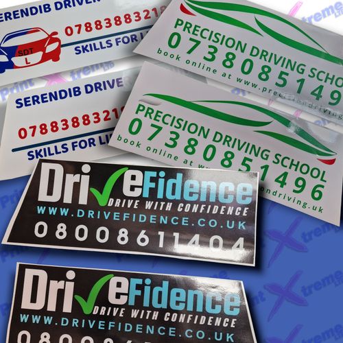 Driving Instructor Roof Box Graphics stickers decals Printed sign Learner School — image 4