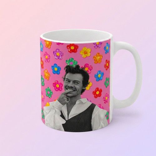 Harry Styles Shirt - Coffee Mug / Tea Cup - Harry Styles Coaster, Gift for girls