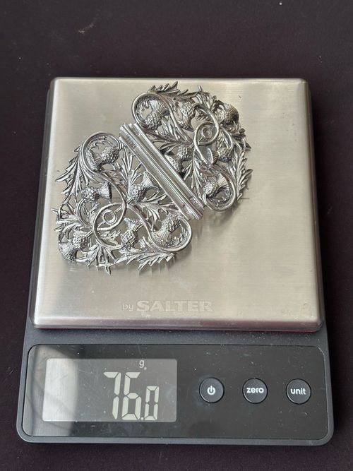 Silver Nurses Buckle, Thistle Design.Robert & William Sorley, Glasgow 1909. (50) — image 18