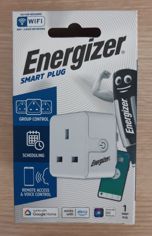 SMART WIFI PLUG UK 3 PIN ENERGIZER - App Remote Control Alexa Google Scheduling — image 1