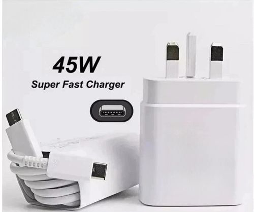 45W Fast Charger & 6FT Cable for Samsung Galaxy Phones - Type-C Adapter Plug UK — image 8