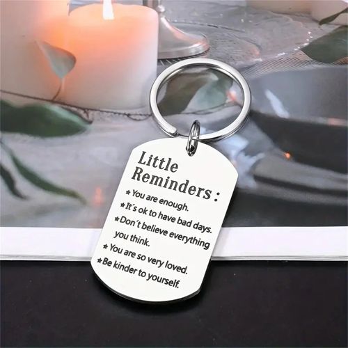 Little Reminders Keyring For Mental Health, Gift, Friendships KeyChain Inspire — image 4