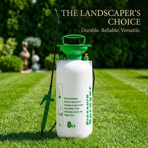 Garden Pressure Sprayer Bottle Water Pump - 8L High Pressure Weed Spray Shower — image 3