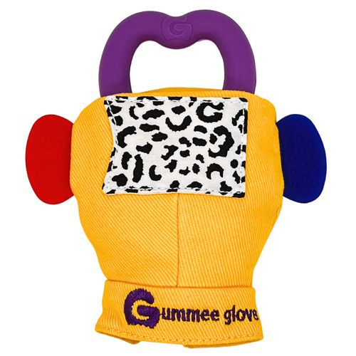 Gummee Glove Teething Toy Mitten Turquoise 3-6 Months Teether Baby