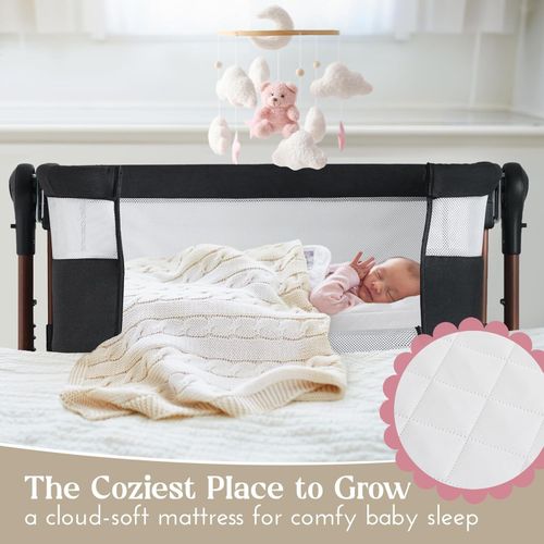Love For Sleep LullaBee Bedside Crib Baby Co Sleeper Rocking Cot Bassinet — image 4