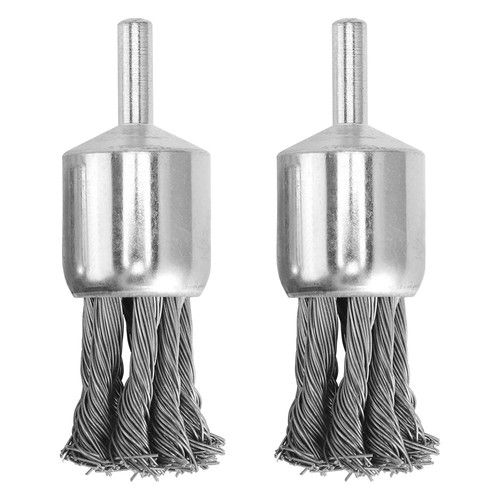 1" Twist Knot Steel Wire Wheel Cup Brush Set F Drill Angle Grinder Rotary Tool