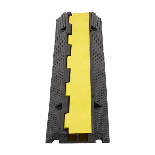 3Pcs 2-Cable Rubber Electrical Wire Cover 1M Cord Protector Ramp 11000lb Load — image 22